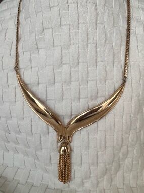 Avon Royal Tassel Gold-Tone  Necklace - Elegant Women’s Jewelry